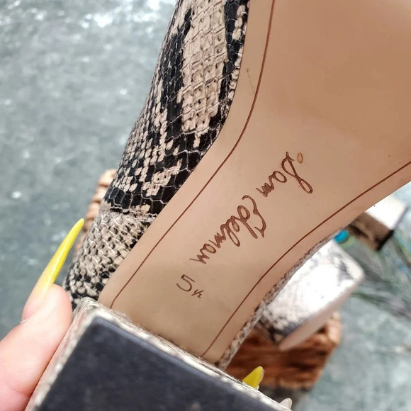 Sam Edelman Abella Platform Snake Embossed Boots - Picture 2 of 13